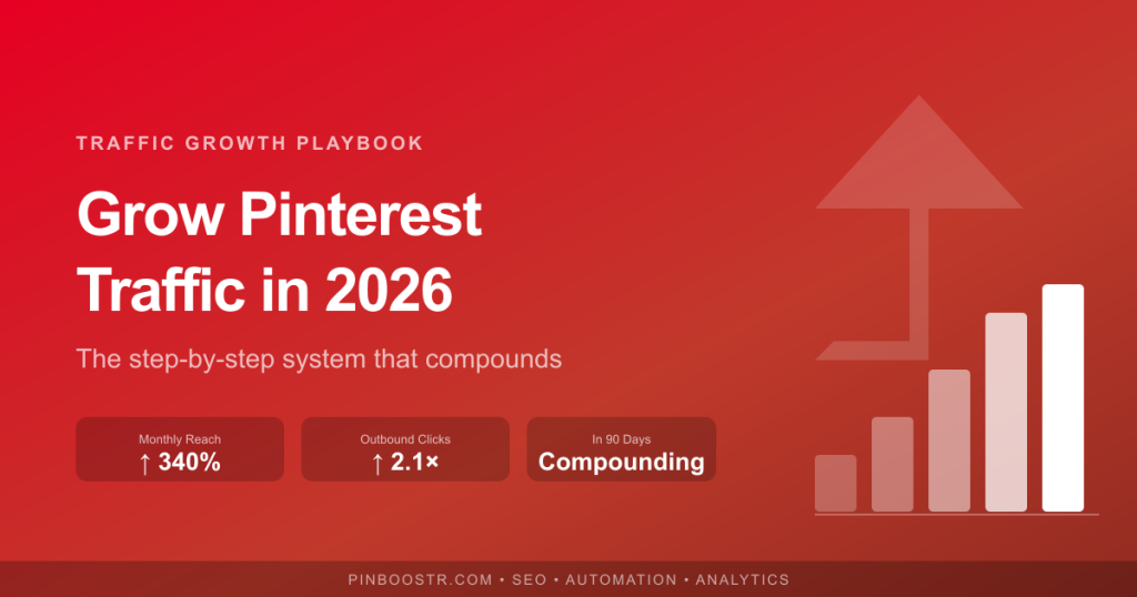 How to Grow Pinterest Traffic: The 2026 Playbook